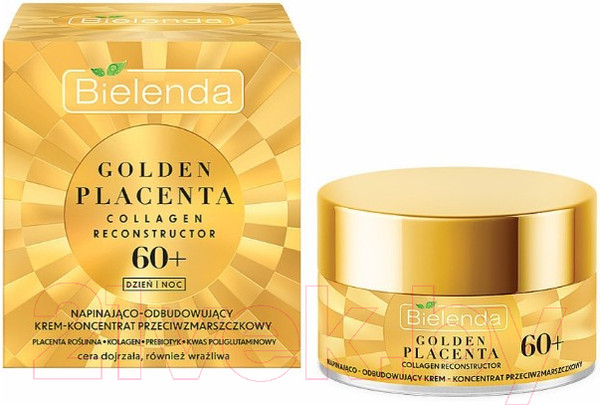 Изображение товара Крем для лица Bielenda Golden Placenta Подтягивающий и восстан. против морщин 60+ (50мл)