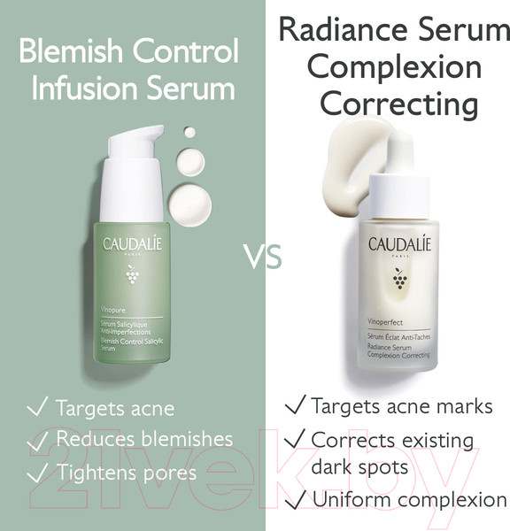Изображение товара Сыворотка для лица Caudalie Vinopure Serum Salicylique Anti-imperfections (30мл)