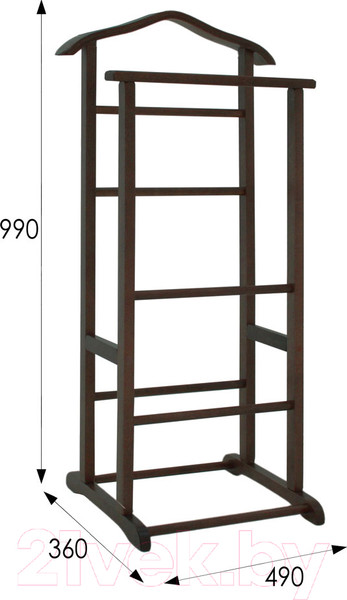 Изображение товара Стойка для одежды Мебелик Костюмная Слуга 1 (венге)