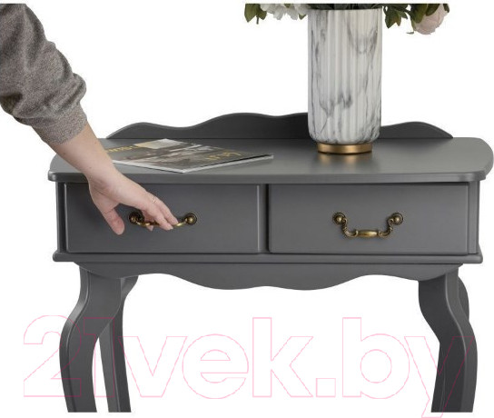 Изображение товара Консольный столик Мебелик Берже 21 (серый графит)