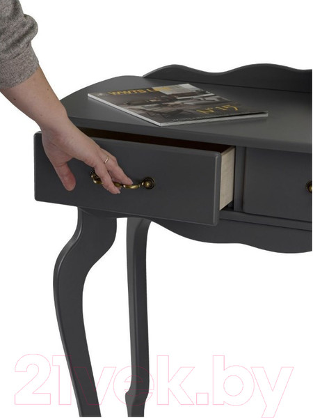 Изображение товара Консольный столик Мебелик Берже 21 (серый графит)