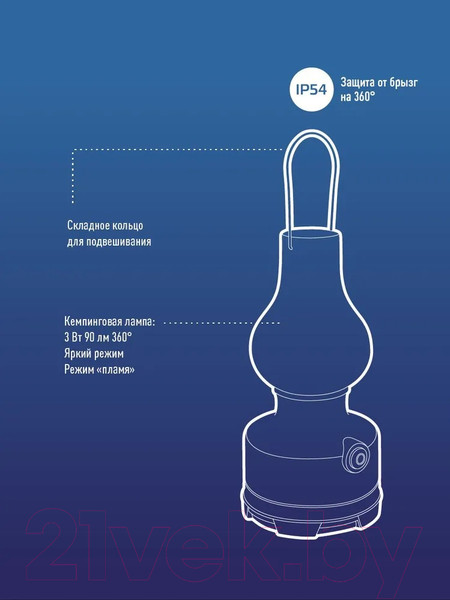 Изображение товара Фонарь Космос KOC603B