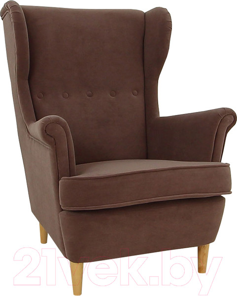 Изображение товара Кресло мягкое DiArt Лорд (велюр Ultra Nut/ножки светлые)