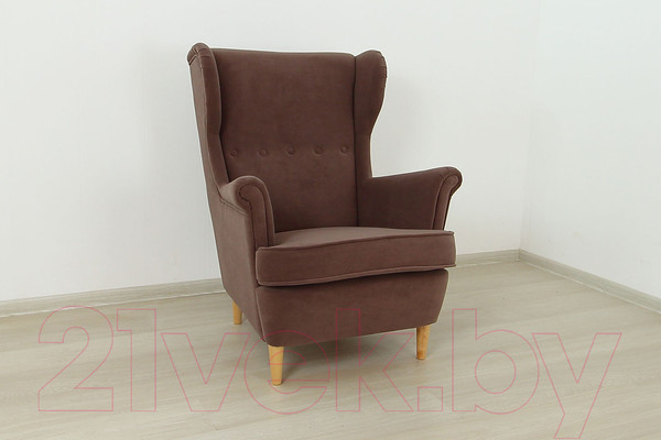 Изображение товара Кресло мягкое DiArt Лорд (велюр Ultra Nut/ножки светлые)