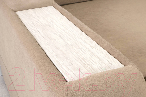 Изображение товара Диван DiArt Оскар 2 секции (велюр Магия 10/накладки МДФ крафт)