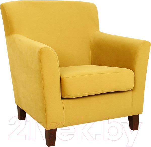 Изображение товара Кресло мягкое DiArt Прада 1П (велюр Махх 560/ножки венге)