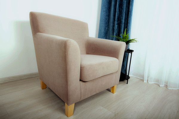 Изображение товара Кресло мягкое DiArt Прада 1П (велюр Магия 10/ножки светлые)