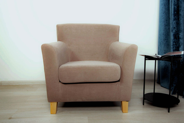 Изображение товара Кресло мягкое DiArt Прада 1П (велюр Магия 10/ножки светлые)