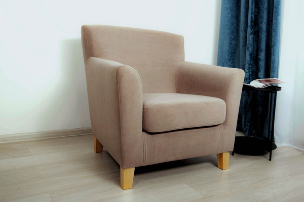 Изображение товара Кресло мягкое DiArt Прада 1П (велюр Магия 10/ножки светлые)