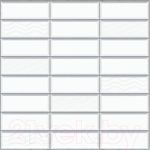 Изображение товара Панель ПВХ Регул Самоклеящаяся Эффект плитка Эстетика (472x473x3мм)