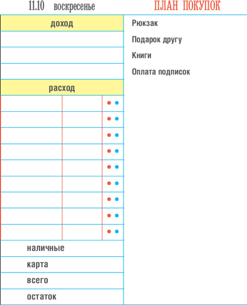 Изображение товара Творческий блокнот Бомбора CashBook. Мои доходы и расходы. 7-е издание