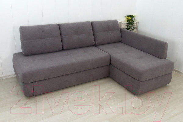 Изображение товара Диван угловой DiArt Сильвия Elax правый (велюр Магия 88)