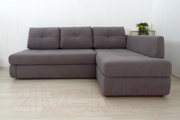 Изображение товара Диван угловой DiArt Сильвия Elax правый (велюр Магия 88)