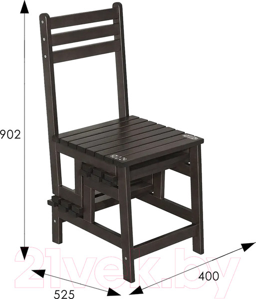 Изображение товара Cтул-лестница Мебелик Массив (венге)