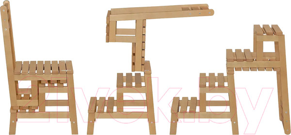 Изображение товара Cтул-лестница Мебелик Массив (бук)