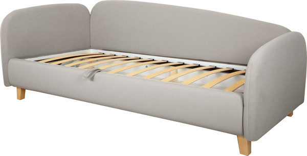 Изображение товара Кровать-тахта DiArt Альба 0.9 левая (велюр Магия 53/ножки светлые)