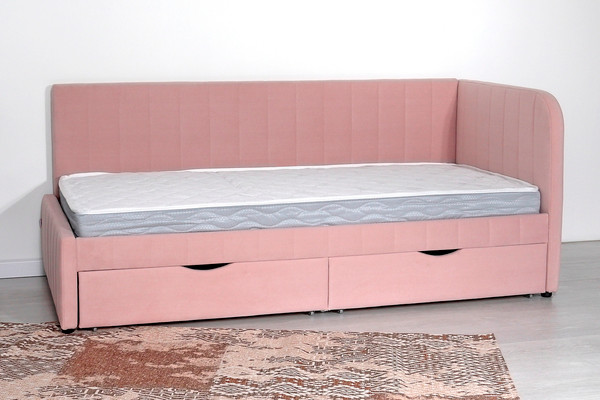 Изображение товара Кровать-тахта DiArt София правая (велюр Ultra Rose)