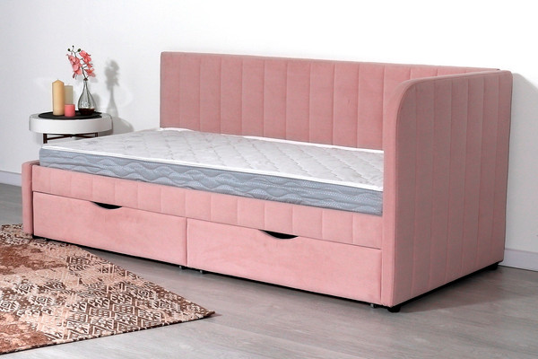 Изображение товара Кровать-тахта DiArt София правая (велюр Ultra Rose)