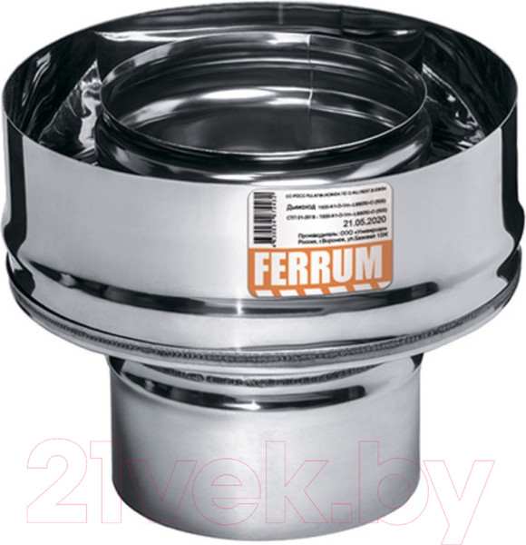 Изображение товара Переходник для труб Ferrum 430/1.0мм Ф115x200 / f3728