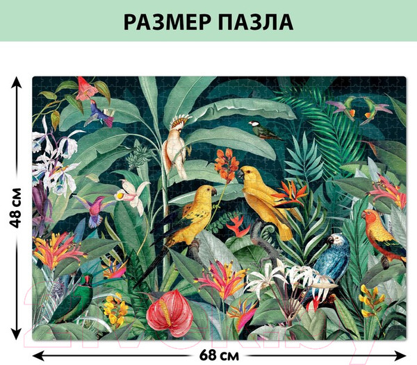 Изображение товара Пазл Puzzle Time Тропический сад / 9224708 (1000эл)