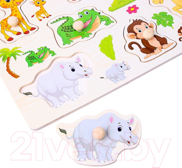 Изображение товара Сортер Лесная мастерская Рамка-вкладыш. Подбери картинку. Звери / 2567260