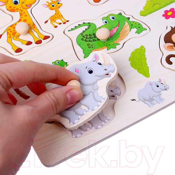 Изображение товара Сортер Лесная мастерская Рамка-вкладыш. Подбери картинку. Звери / 2567260