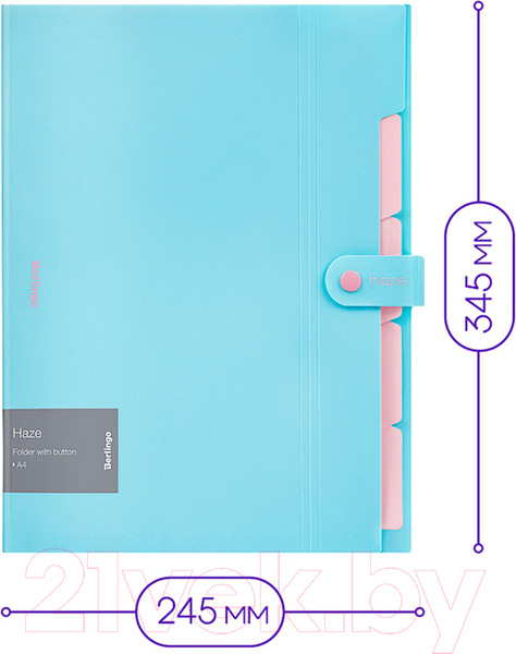 Изображение товара Папка для бумаг Berlingo Haze / XF4_05921 (голубой)