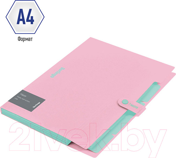 Изображение товара Папка для бумаг Berlingo Haze / XF4_05923 (розовый)