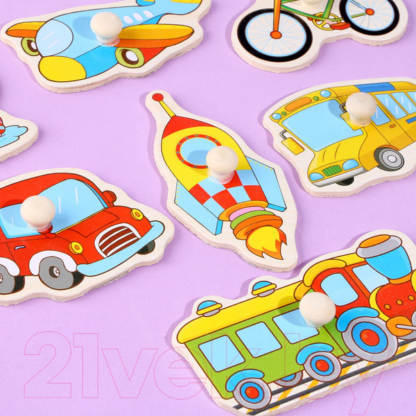 Изображение товара Сортер Лесная мастерская Рамка-вкладыш. Учим транспорт / 2567250