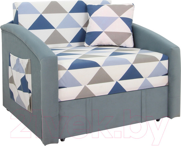 Изображение товара Диван DiArt Кеша 800 (велюр Olaf Blue/Магия 88)