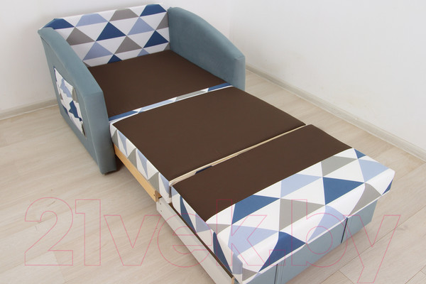 Изображение товара Диван DiArt Кеша 1000 (велюр Olaf Blue/Магия 88)