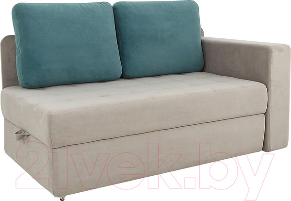 Изображение товара Тахта DiArt Студент правая (велюр Магия 172/Магия 53)