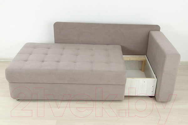 Изображение товара Тахта DiArt Студент правая (велюр Магия 172/Магия 53)