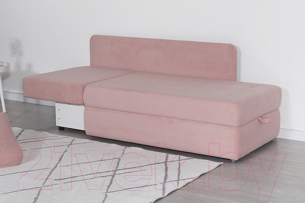 Изображение товара Тахта DiArt Студент левая (велюр Ultra Rose)