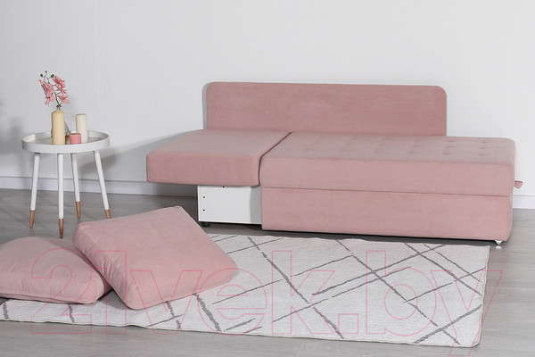 Изображение товара Тахта DiArt Студент левая (велюр Ultra Rose)