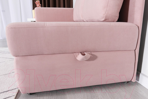 Изображение товара Тахта DiArt Студент левая (велюр Ultra Rose)