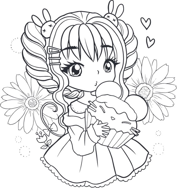 Изображение товара Раскраска Эксмо Я раскрашиваю кавайных милашек, мягкая обложка