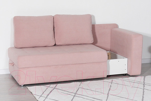 Изображение товара Тахта DiArt Студент правая (велюр Ultra Rose)