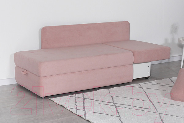 Изображение товара Тахта DiArt Студент правая (велюр Ultra Rose)