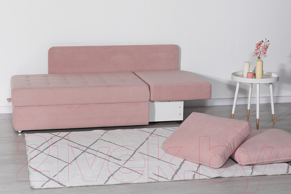 Изображение товара Тахта DiArt Студент правая (велюр Ultra Rose)