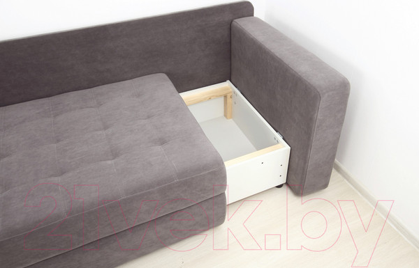 Изображение товара Тахта DiArt Студент 2П левая (велюр Willy Mint/Магия 57)