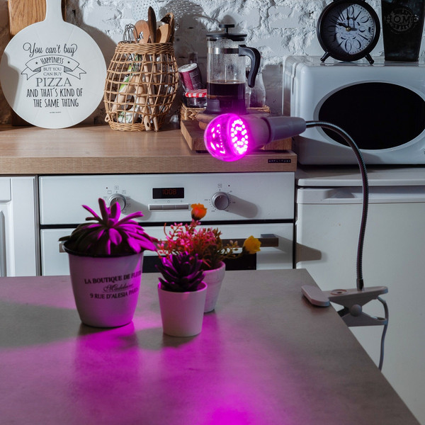 Изображение товара Лампа для растений Uniel LED-A60-9W/SP/E27/CL ALM01WH / 09645