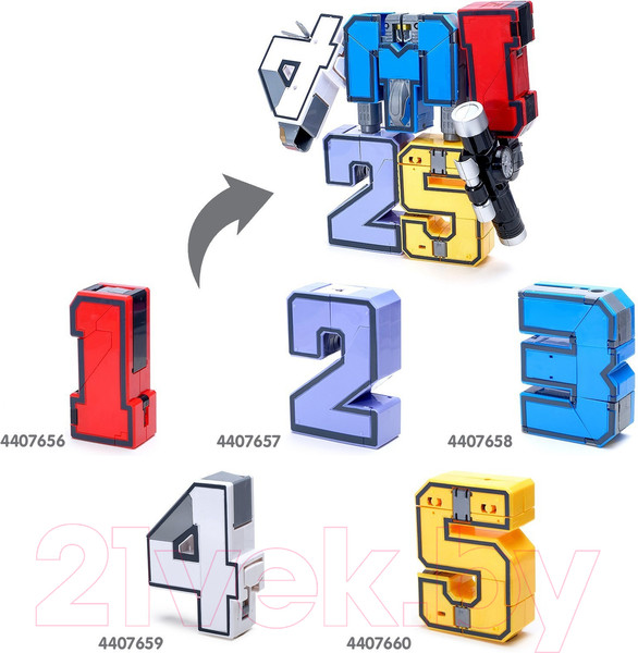 Изображение товара Робот-трансформер Автоботы Робоцифры 2 YB188-5E / 4407657