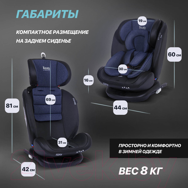 Изображение товара Автокресло Nuovita Maczione / N0123i-1L (синий джинс)