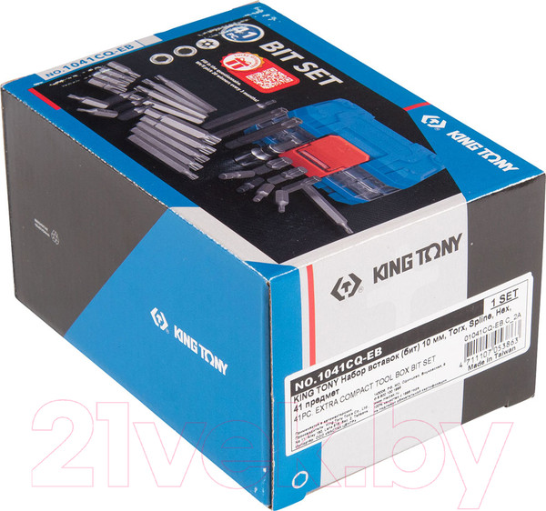 Изображение товара Набор бит King TONY 1041CQ-EB (41 предмет)