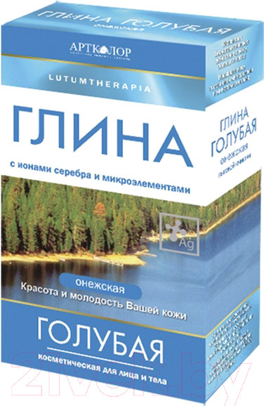 Изображение товара Глина косметическая для тела Артколор Lutumtherapia Голубая онежская (100г)