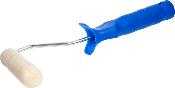 Изображение товара Валик малярный Admiral Colors 100мм бюгель 6мм (синяя ручка, ворс 5мм, велюр)