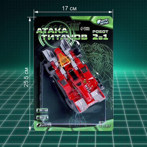 Изображение товара Робот-трансформер Автоботы Динобот 9926B / 7104123 (красный)