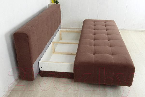 Изображение товара Диван DiArt Глория (велюр Ultra Chocolate)