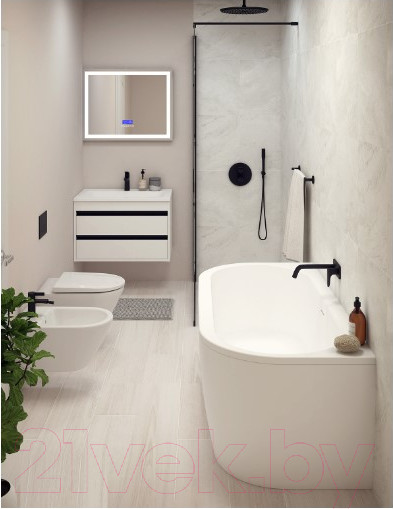 Изображение товара Ванна акриловая Cezares Slim Wall-180-80-44-W37